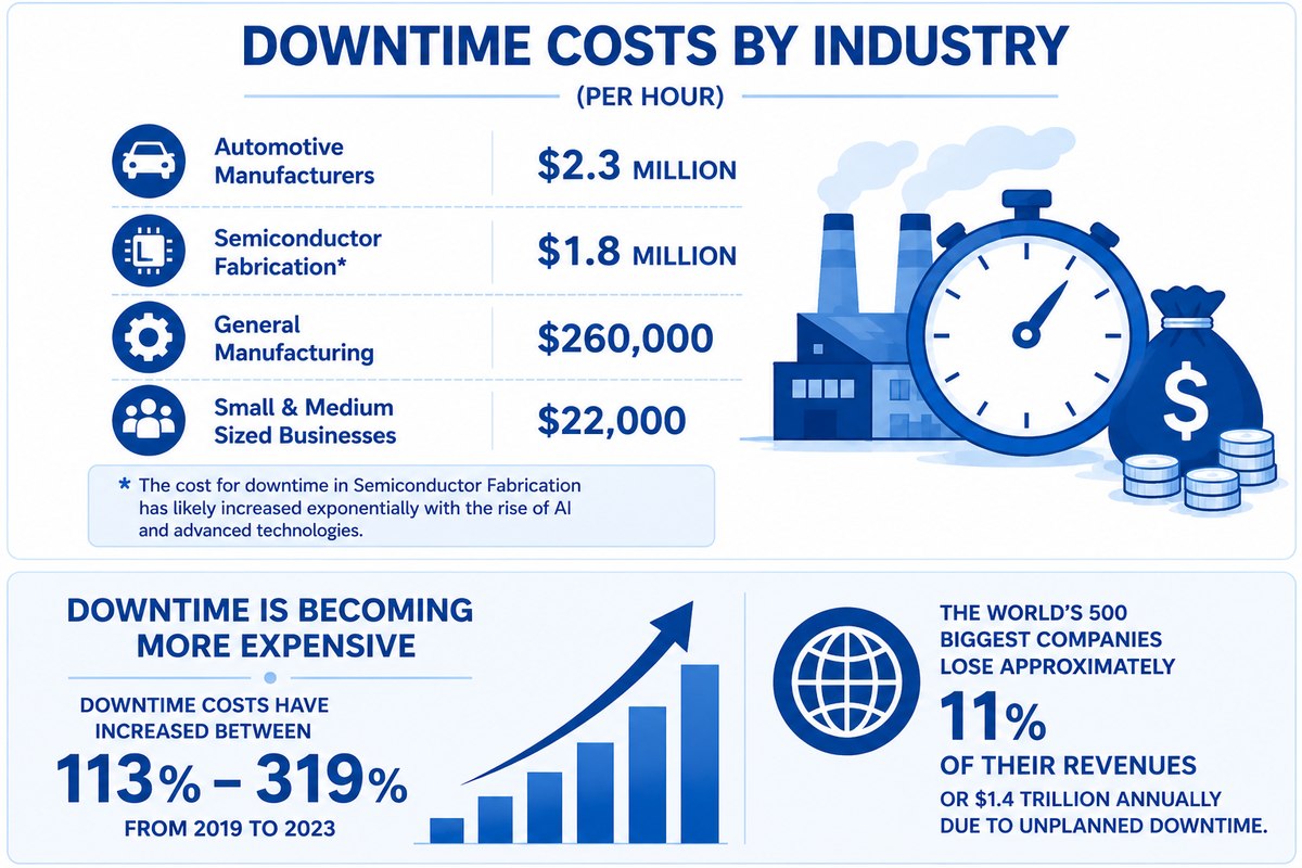 Manufacturing Downtime Costs by Industry